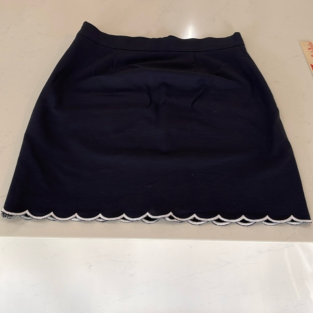 Women’s Navy Blue Loft Skirt, Size 8